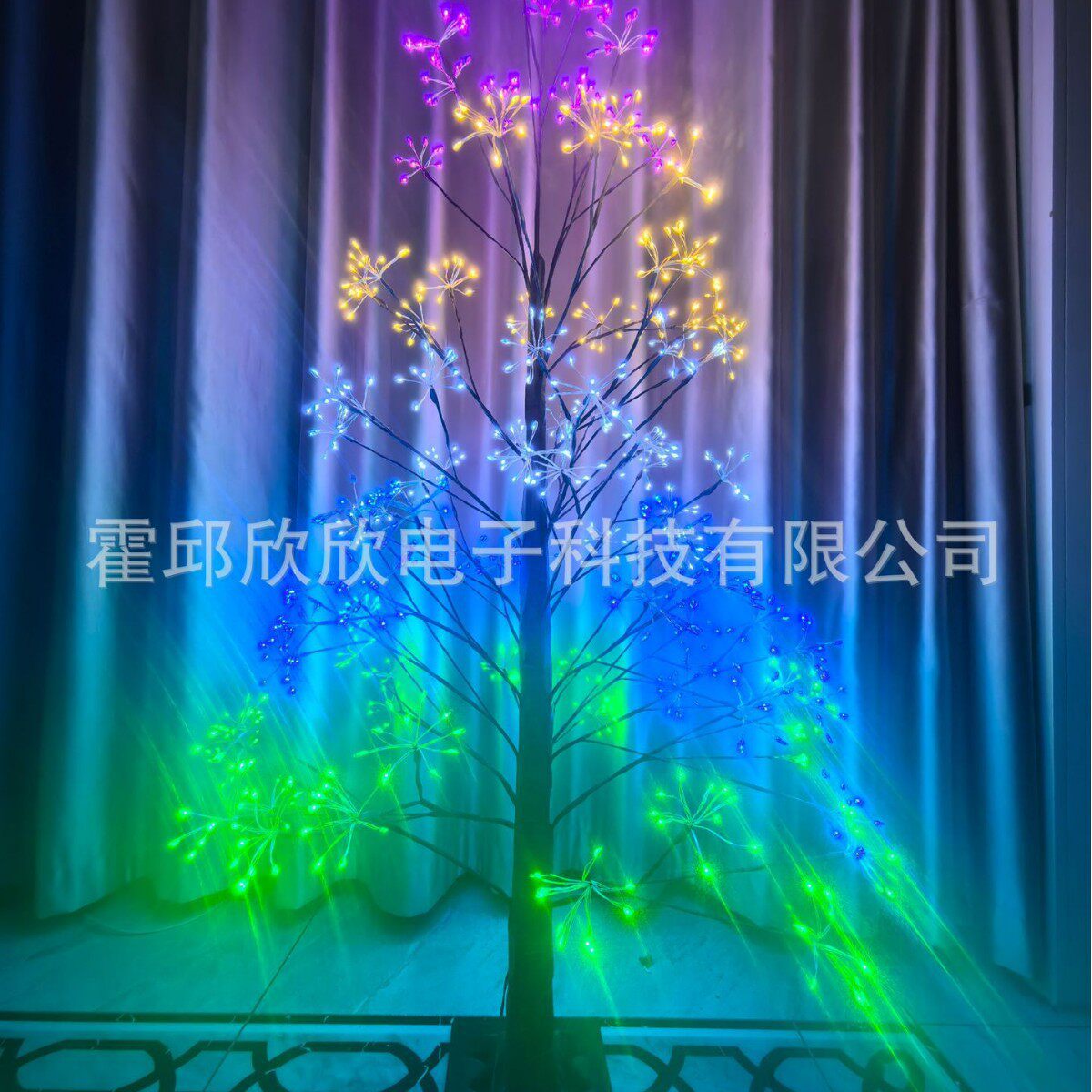 LED铜线树灯商场场景布置乔迁新居氛围装饰彩灯太阳能灯室外防水