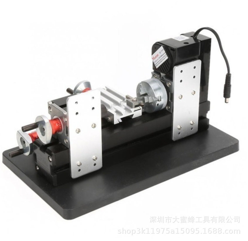 普通迷你锯床 小机床 微型机床 DIY机床 安全不伤手 红黑经典搭配