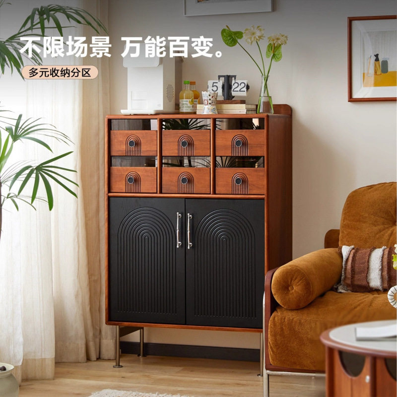 中古实木八斗柜客厅餐边收纳柜