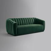 沙发 店休息区网红沙发直排沙发美式 意式 简约轻奢金属布艺沙发服装