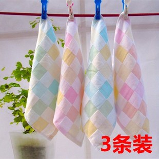 洗脸毛巾女小方巾夏季 双层纯棉擦汗手帕幼儿园外出旅行洗屁屁 薄款