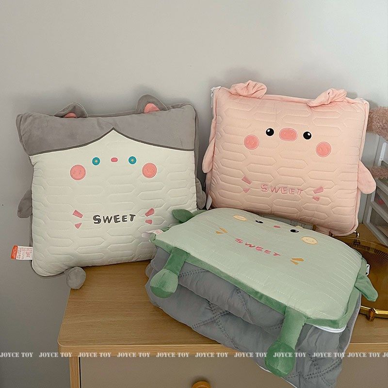 汽车抱枕被子两用夏季加厚毛毯办公室午睡抱枕二合一折叠被车用,居家布艺,抱枕被,淘宝优惠券,粉丝福利购,淘宝优惠卷