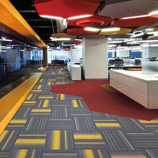 桌球室台球厅专j用地毯商用防火阻燃拼接方块办公室写字楼满铺