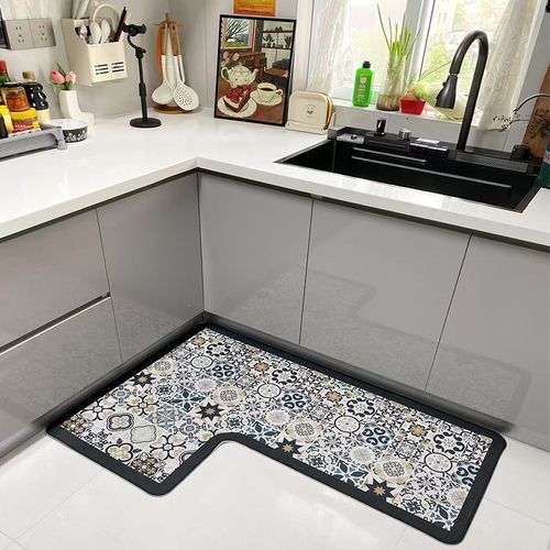 厨房L形防滑防油可擦免洗耐脏门口地毯家用脚垫吸水专用2025新款