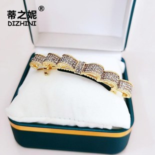 水钻高级感韩国发饰一字夹弹簧夹小号发夹边夹侧边刘海夹发卡顶夹