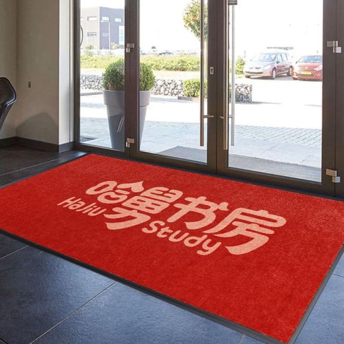 酒店大门口地垫入户门垫公司迎宾地毯定制logo商用办公室除尘脚垫