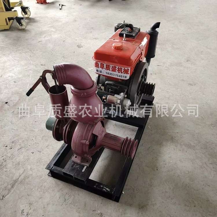 大口径水冷柴油防洪排涝增压泵电启动框架拖车压井离心泵