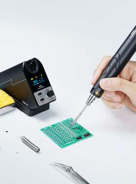 敏维miniware无线焊台TS1C充电式智能电烙铁电容储能台式焊接工具