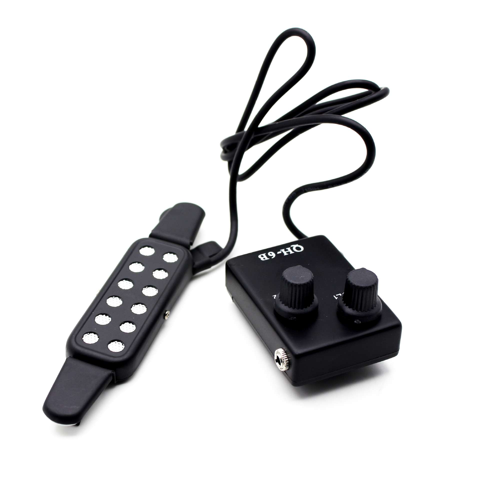 原声吉他拾音器民谣木吉他拾音器带话筒免开孔磁性拾音器吉他配件