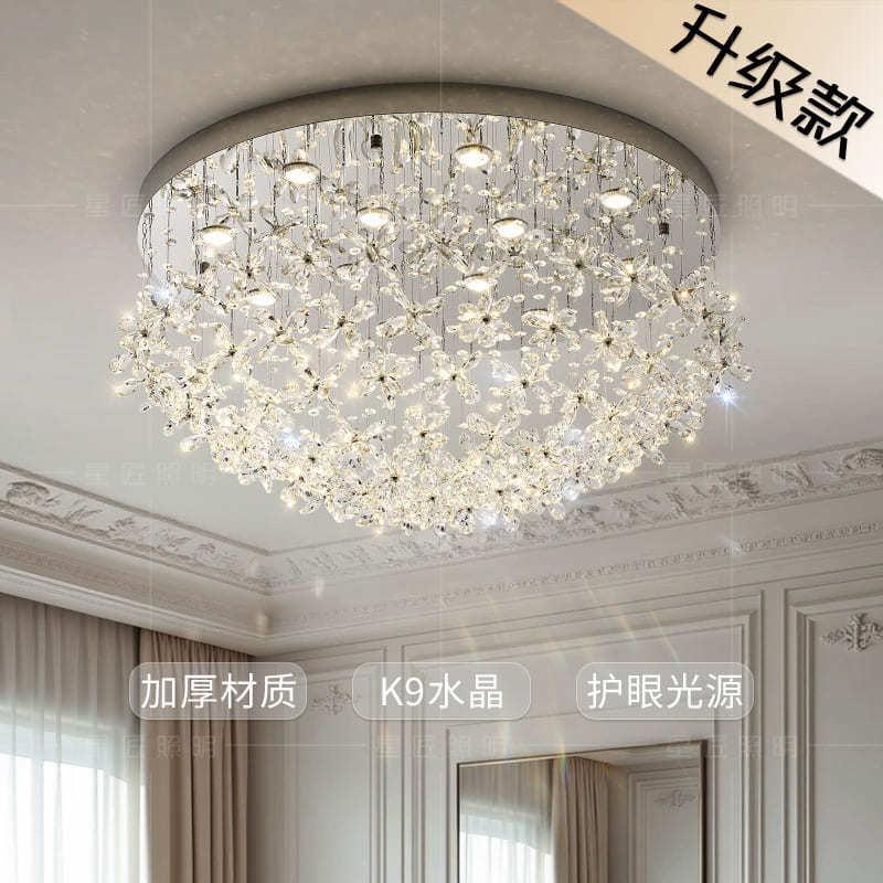 星匠客厅水晶吸顶灯轻奢大厅主灯设计师餐吊灯复式别墅楼梯灯具