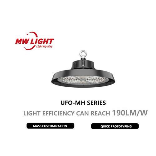 跨境工矿灯UFO100-200W足瓦高亮防眩光厂房灯感应-MH系列智能