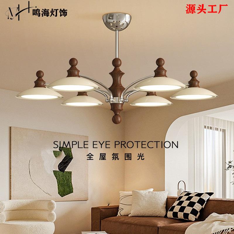 全光谱法式中古风客厅吊灯复古高级感大气餐厅灯创意全屋大厅灯具