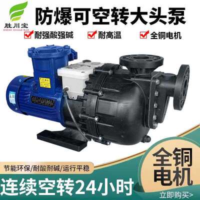 胜川宝CMFB-40032NBH-CCH-LD防爆大头泵可空转自吸泵防腐泵排污泵
