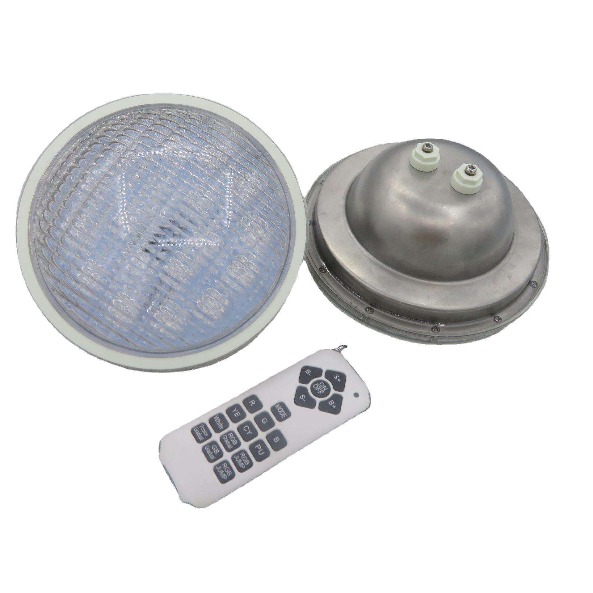 不锈钢PAR56 大功率灯珠 带透镜 RGB 白光 54W 18W 36W 12V IP68