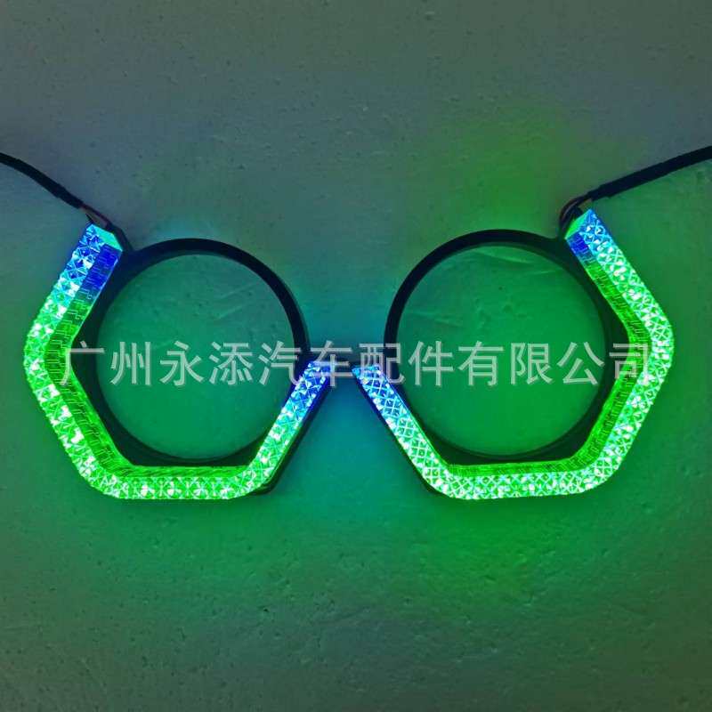薄款2.5寸3寸光导5D天使眼一体罩大灯透镜装饰罩耐高温改装配件