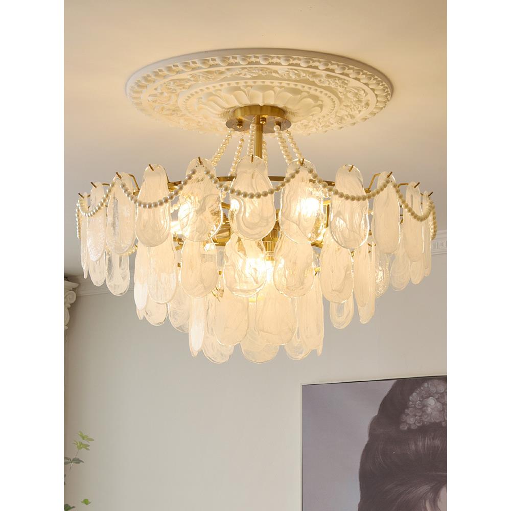 客厅吊灯现代简约大气高端2024新款广东中山灯具法式轻奢大厅主灯