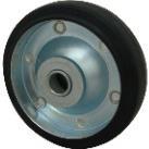 8寸黑色橡胶单轮 怡合达 J-CRH01-D200-RG 内径20