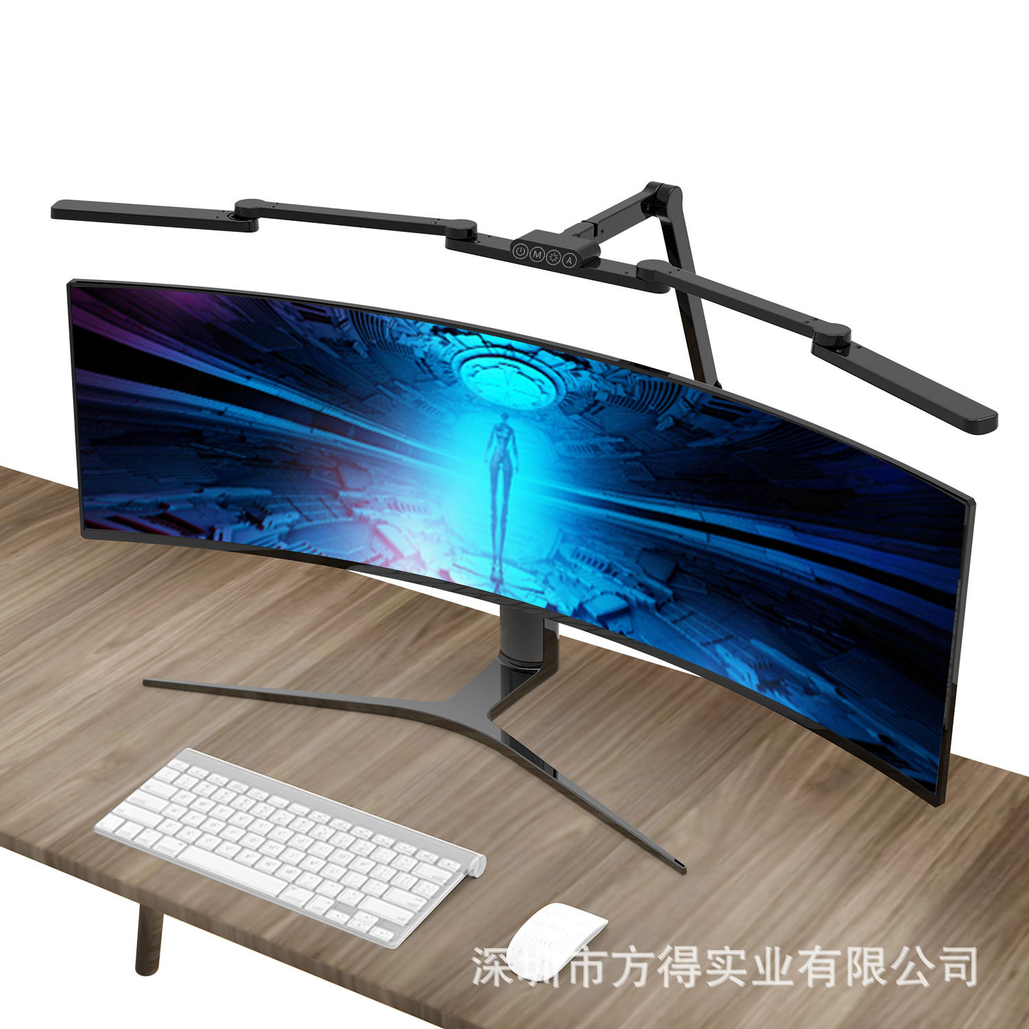 工厂直销LED可折叠铝合金办公阅读制图设计电脑柔光护眼夹子台灯