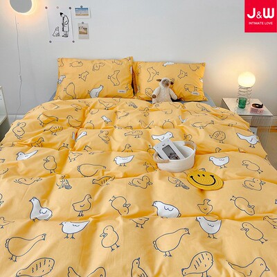 A类母婴卡通全棉被i套儿童学生150x210 180x220 200x230水洗纯棉