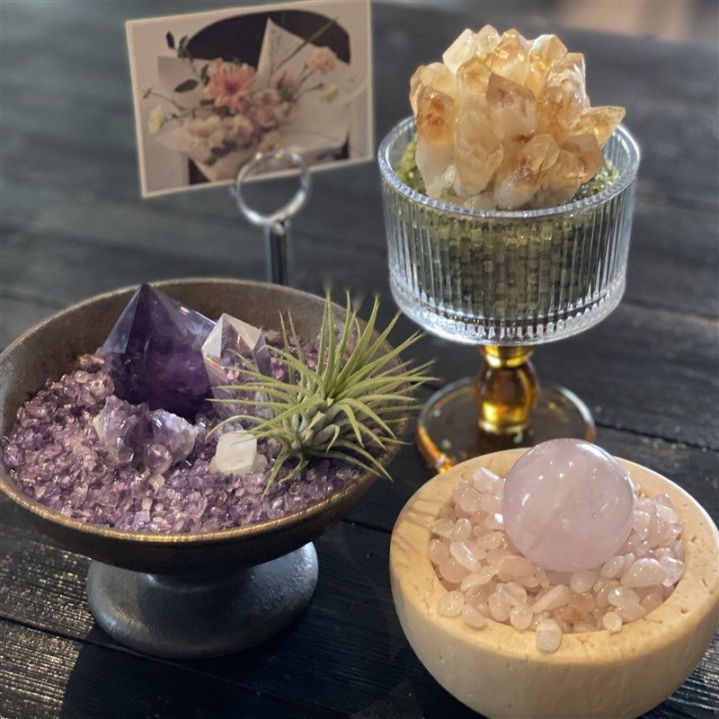 天然粉紫水晶微景观办公室摆件礼物招财聚宝消磁净化碗高级礼盒,家居饰品,桌面摆件,淘宝优惠券,粉丝福利购,淘宝优惠卷