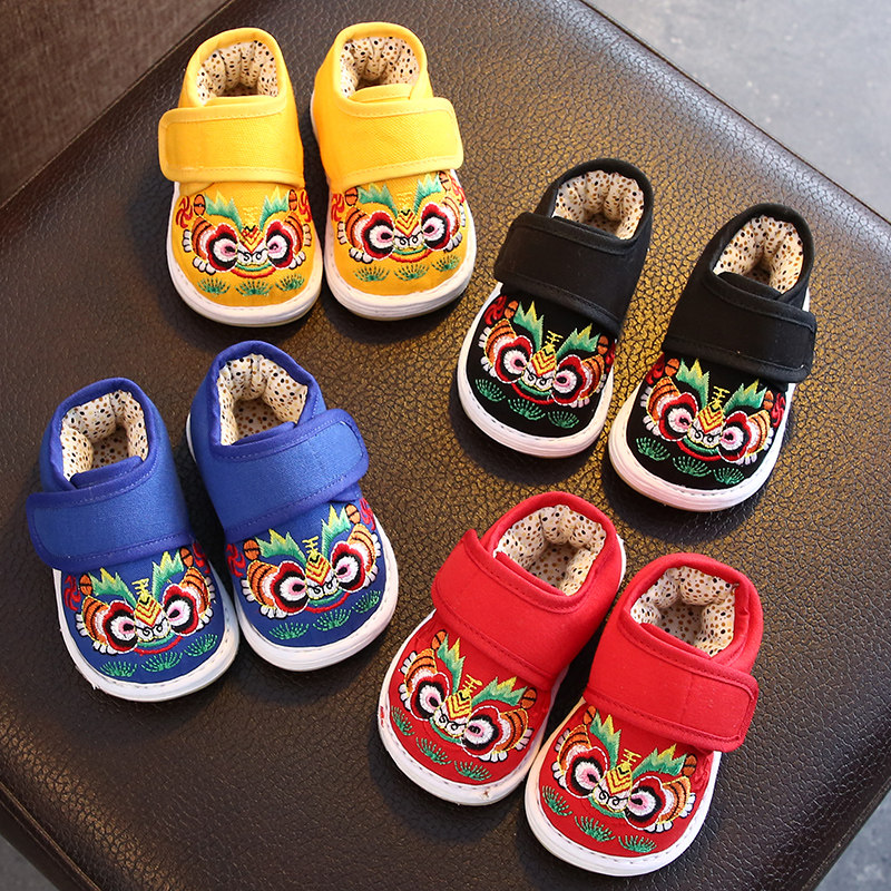虎头鞋婴儿冬老北京儿童布鞋女千层底老虎头宝宝手工棉鞋男宝周岁,童鞋/婴儿鞋/亲子鞋,儿童汉服鞋,淘宝优惠券,粉丝福利购,淘宝优惠卷