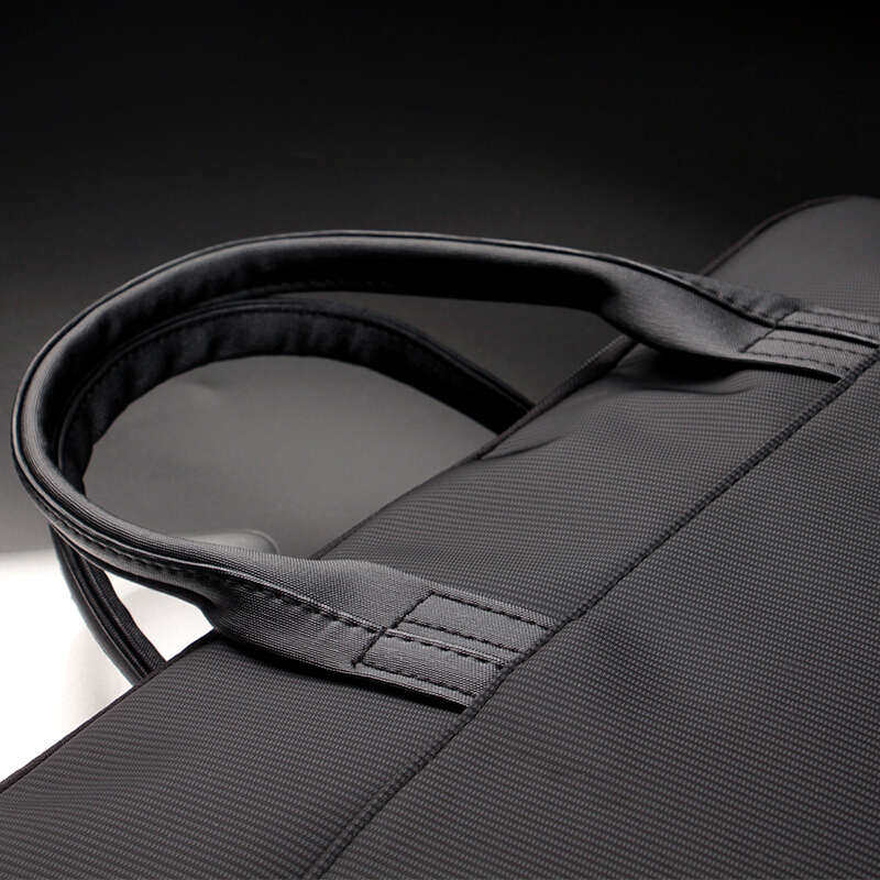 康百 帆布手提文件袋拉链式A4文件包防水大容量商务女公文