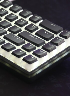 双皮奶布丁粉蓝透光键帽OEM高度PBT材质双F注塑68/84/87/98/104