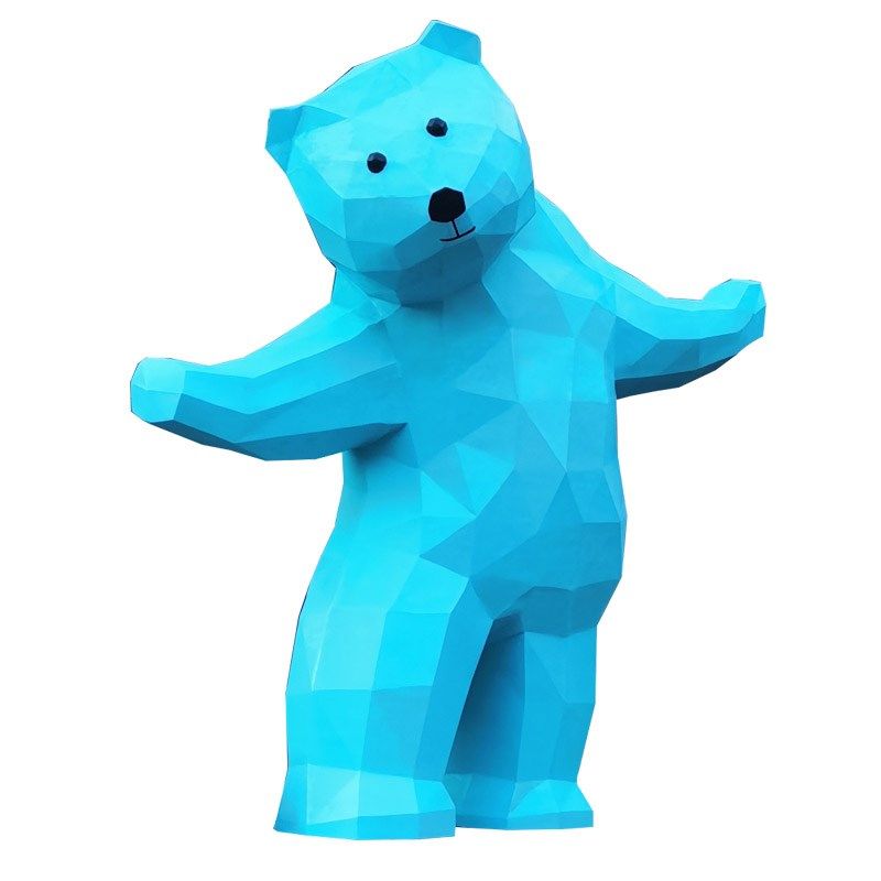 卡通玻璃纤维鹿云朵雕塑定制大小型公仔设计IP模型商场地产公园摆