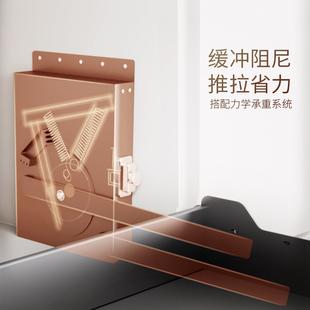 酷太厨房吊柜升降拉篮上柜高柜下拉式厨柜顶柜收纳下拉篮厨房橱柜