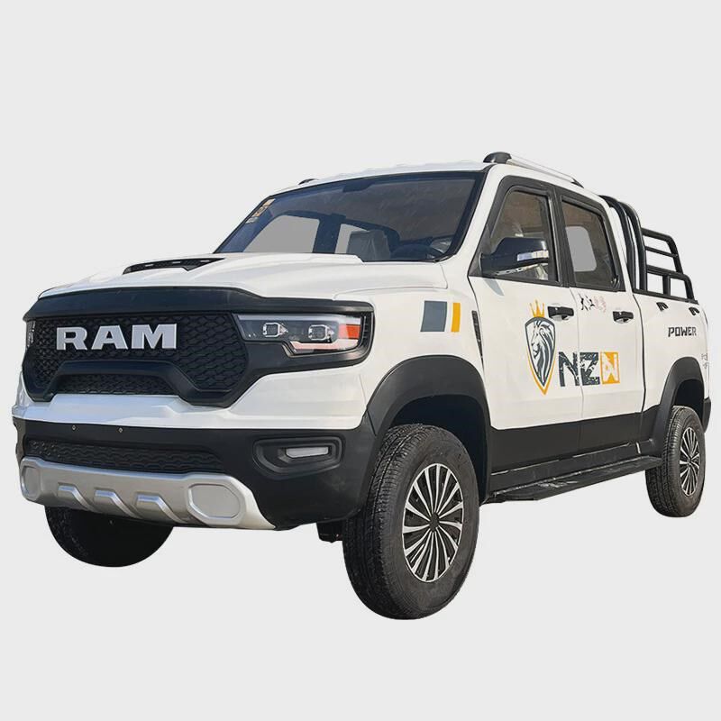 电动皮卡四轮车双排新能源王代步油电两用全封闭拉货家用成人汽车