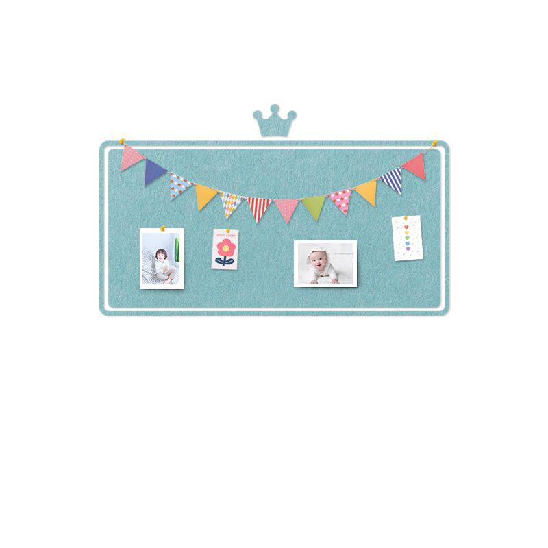 展示牌毛毡板布置墙面留言板贴墙记事彩色板温馨布告栏壁饰方格