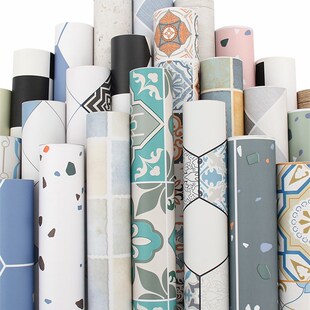 i厨房地板贴z自粘卫生间厕所防水防滑地贴阳台浴室瓷砖地砖贴纸耐