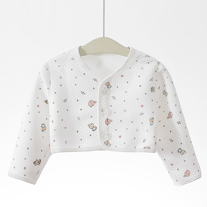 婴儿纯棉护肩儿童睡觉专用肩背保暖坎肩宝宝胳膊防冻长袖春秋款