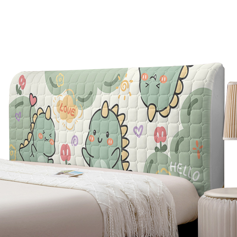 床头套罩1.2/1.5/1.8/2米秋冬软包儿童床头罩卡通改造床靠背罩套