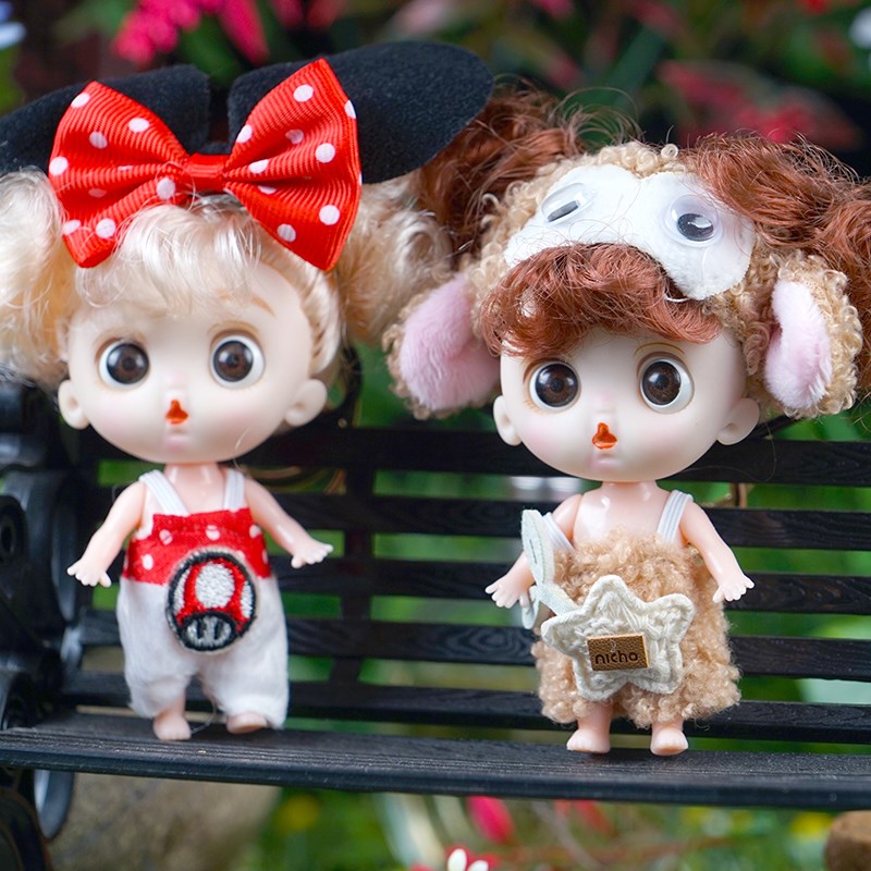 手机包包娃娃挂件可换装小人偶女孩生日节日礼物婚庆活动抛洒娃娃