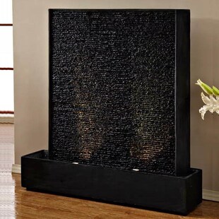 石材水幕墙流水屏风庭p院水景观别墅公司玄关隔断假山喷泉鱼池摆