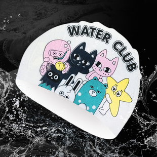 白色泳帽女士防水不勒头时尚硅胶长发大号儿童游泳帽男款