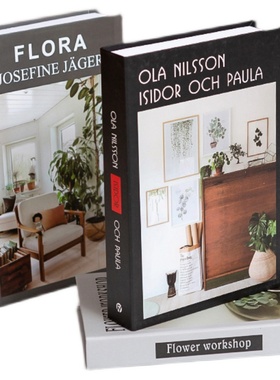 现代简约假书摆件家居店铺软装饰品摆设摄影拍摄道具书盒子模型