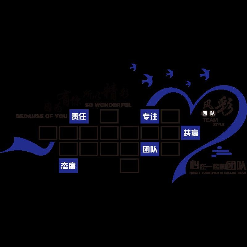 团队风采展示墙员工照片墙贴纸公司形象企业文化墙办公室墙面装饰,家居饰品,软装墙贴,淘宝优惠券,粉丝福利购,淘宝优惠卷