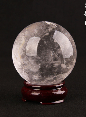 白水晶球摆件天然白水晶球家居装饰办公室
