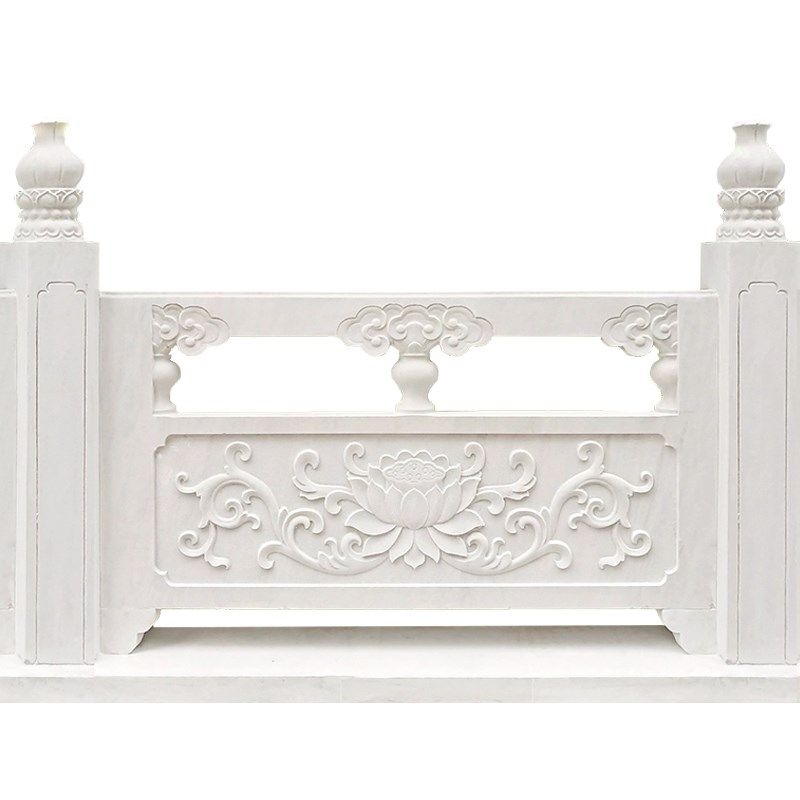 石雕栏杆汉白玉花岗岩青石栏板别墅升旗台河道庭院拱石桥池塘护栏