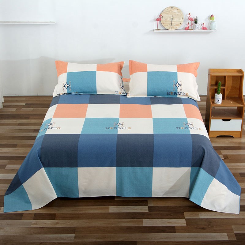 媚色媚色棉磨毛床单单件棉毛绒学生加厚超厚单人双人床冬天单品布