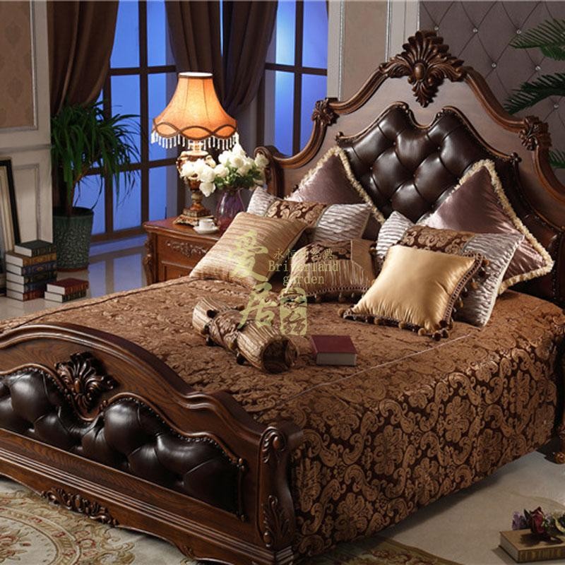 欧式新古典床上用品多件套样板房软装定制法式样板间床上用品套装