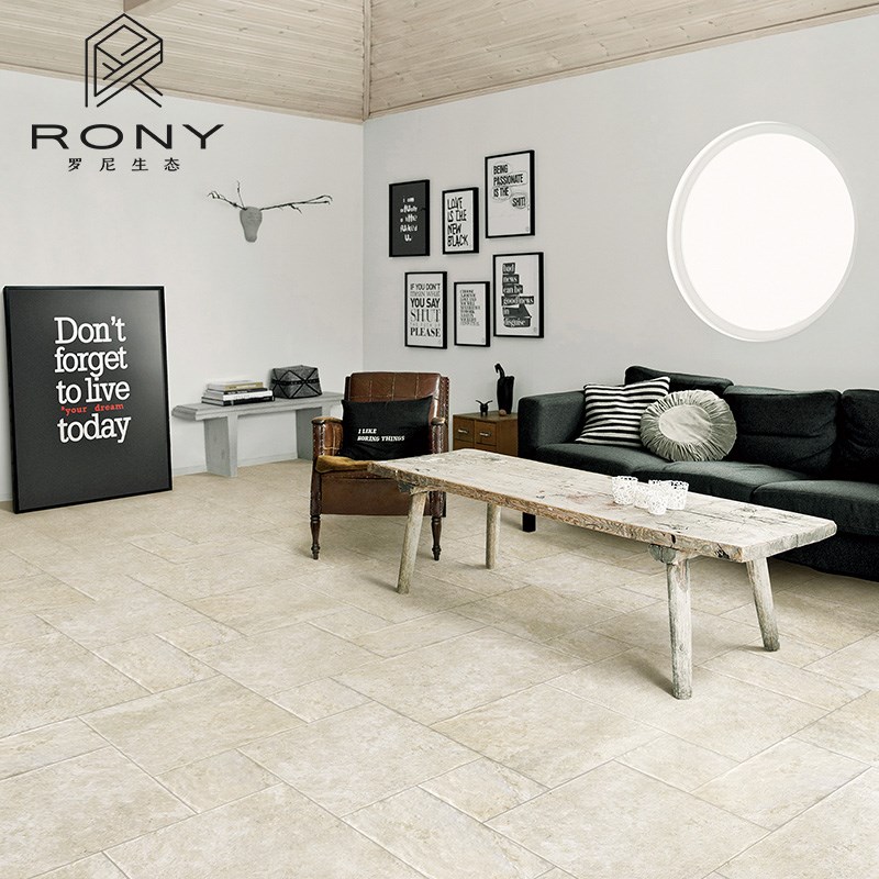 法式莱姆石仿古砖别墅厨房防滑地砖民宿咖啡店子母砖阳台客厅瓷砖