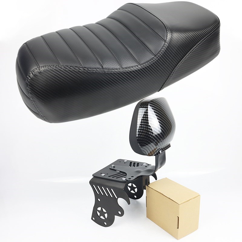 适用于深远009电动车座垫一体式坐垫前座包后靠背短尾架改装配件