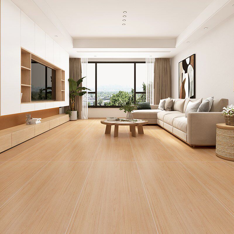 奶油风木纹砖600x1200瓷砖客厅卧室阳台仿木地板砖原木风防滑地砖