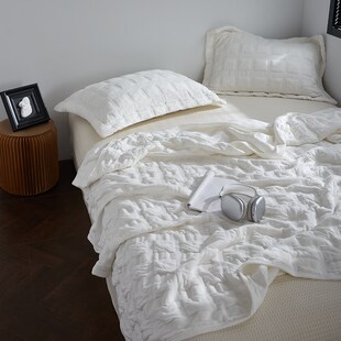 高级酒店专用纯色夏凉被纯棉全棉可机G洗空调被夏季单人双人薄夏