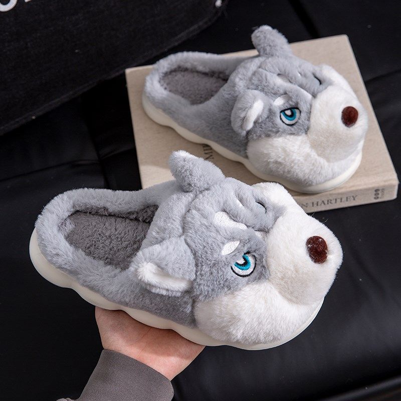 特大码拖鞋男冬季外穿室内家用大号4647加肥4849加大号5051棉拖鞋