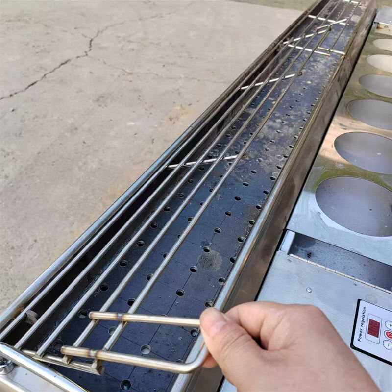 不锈钢包钢烧烤炉商用木炭加厚串炉户外摆摊夜市碳烤炉烧烤车烤架