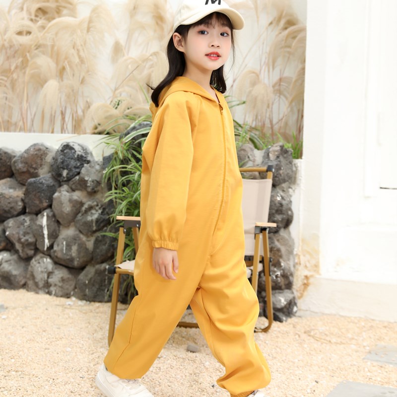 儿童连体罩衣防脏防水透气玩沙衣男女大童羽绒服罩衣大码涂鸦画画